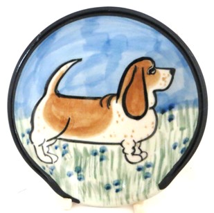 Bassett Hound -Deluxe Spoon Rest - Click Image to Close